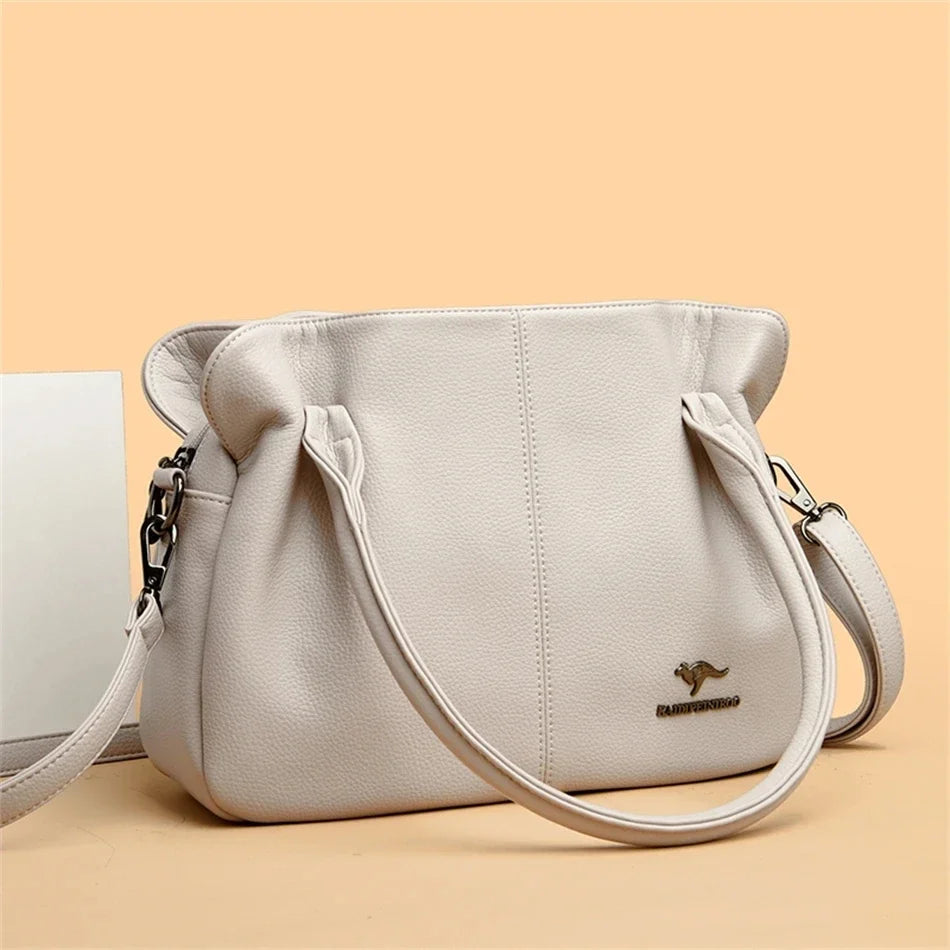 Luxury Handbags Women Bags Designer 3 Layers Leather Hand Bags Big Capacity Tote Bag for Women Vintage Top-handle Shoulder Bags