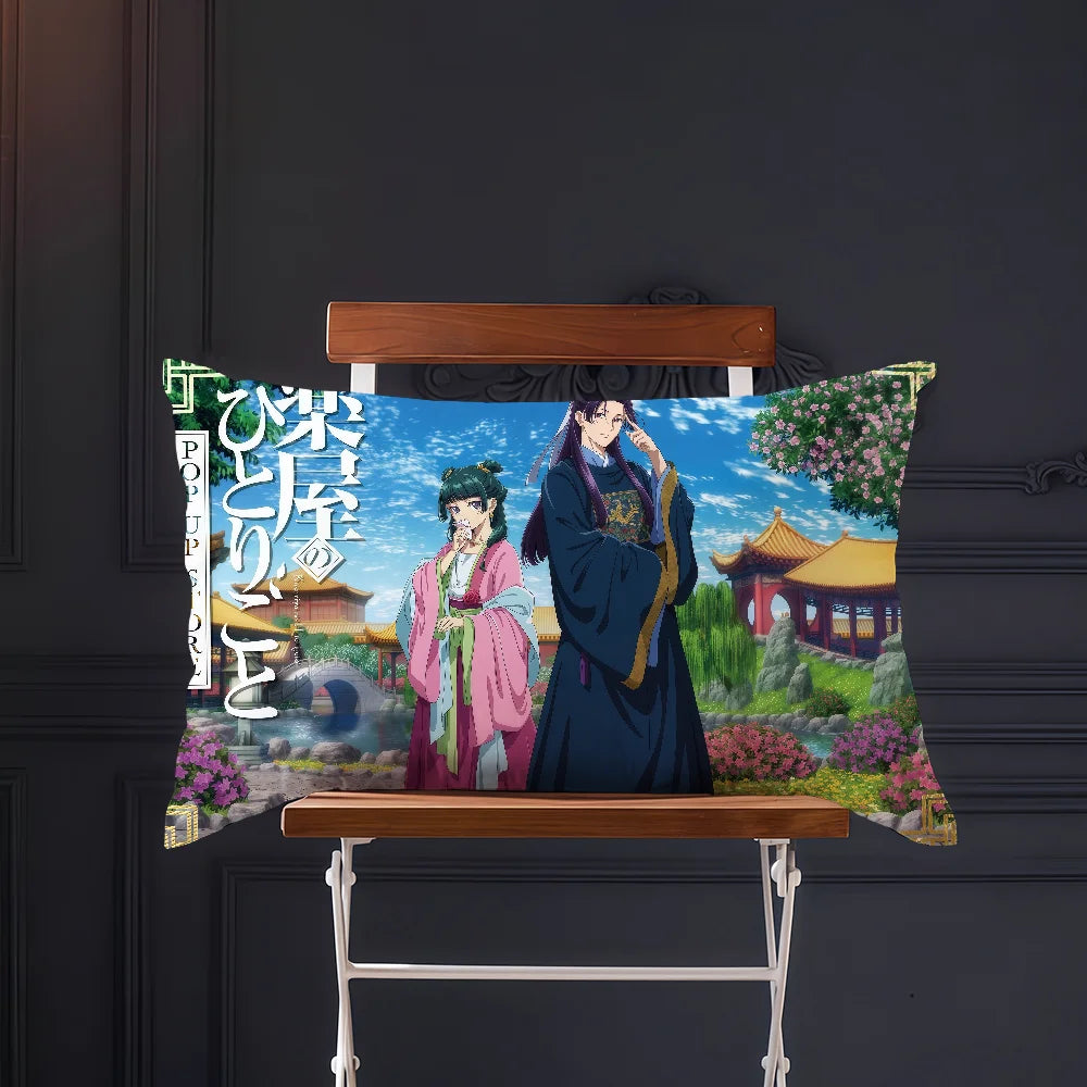 anime cushion cover Rectangle Pillow Cover The Apothecary Diaries Maomao Home Sofa living Room Office Coffee Shop Pillowcase