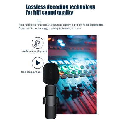 Wireless 3.5mm Lavalier Lapel Microphone Omnidirectional Condenser Mic for Camera Speaker Smartphone Recording Mic for YouTube