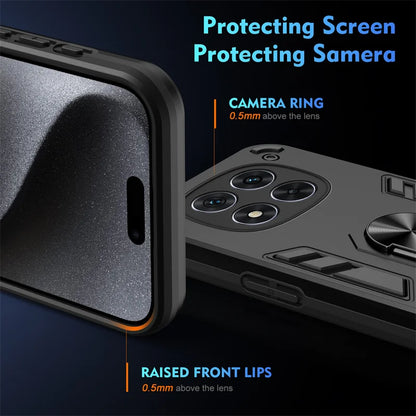 Shockproof Armor Funda For Xiaomi Redmi Note 14 Pro 5G 4G Case Magnetic Holder Ring Case For Redmy Note14 Note14pro Plus 5G Capa