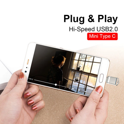 USB Flash Drive 16gb 32GB OTG Metal USB 2.0 Pen Drive Key 64GB Type C High Speed pendrive Mini Flash Drive Memory Stick