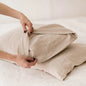 100% French Linen Soft Breathable Pillow Covers Decorative Square Throw Pillow Covers for Bed Couch Sofa Envelope Closure
