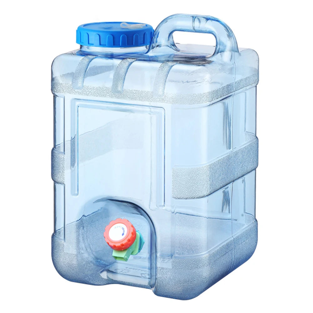 15-3L Portable Water Container with Spigot Water Storage Carrier Water Storage Container for Outdoor Camping Picnic Water Bottle