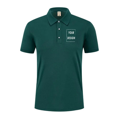 2025 Summer Causal Polo Shirt Custom Logo Printed Text Picture Brand Embroidery Personal Design Breathable Men And WomenTops