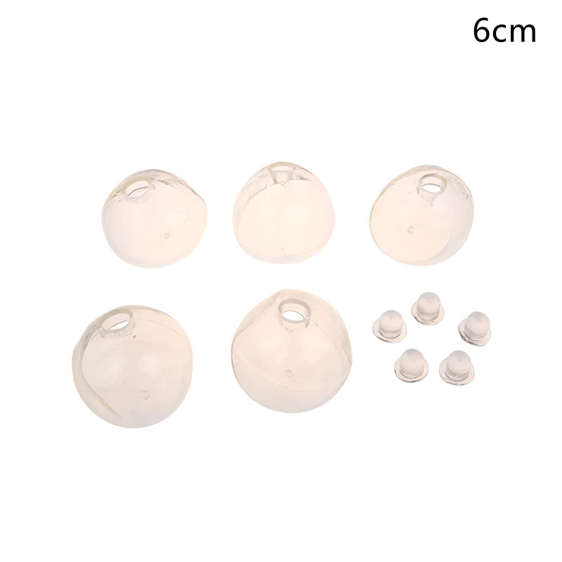 [DO]5Pcs/Set Relieve Stress Toy Handmade Ball DIY Empty Ball Leather TPR Fluid Player Noisy Ball Venting Ball[DO]