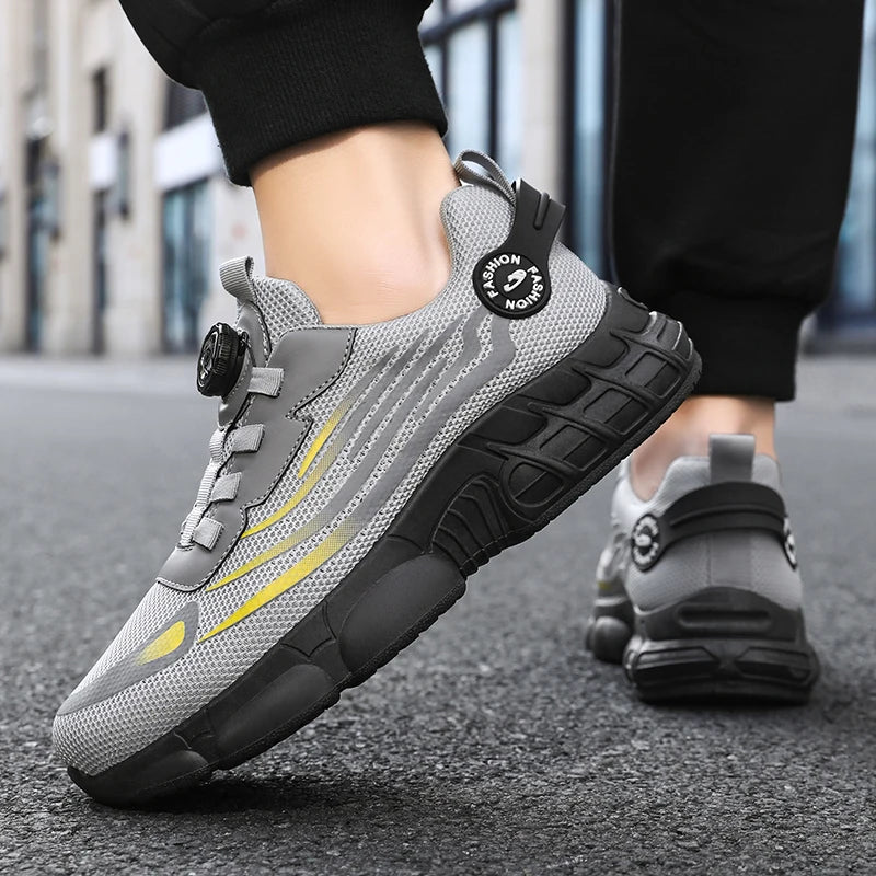 Men's Low-Top Lace-Up Casual Training Shoes, Ideal for Outdoor Workouts, Comfortable Trail Running Shoes with Excellent Traction