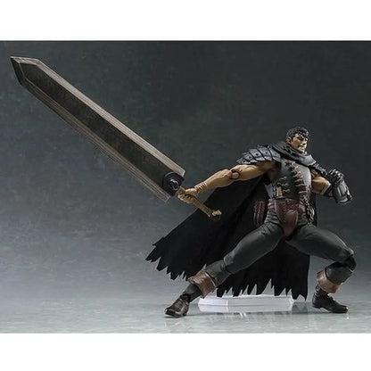 Figma 359 17cm Berserk Black Swordsman Guts Action Figure Movable Joints Anime Game Collectible Model For Anime Fans Display