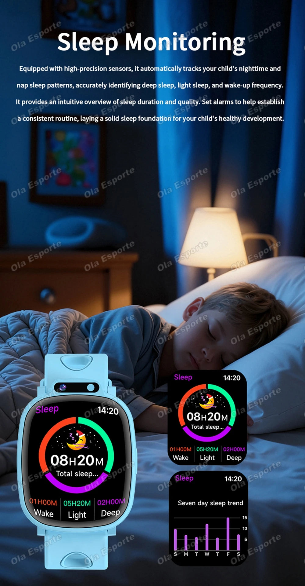 Children's Smart Watch 2026 Camera LED Flashlight Fun Games Stopwatch Calculator Alarm Reminders Boys and Girls Smartwatch HW12