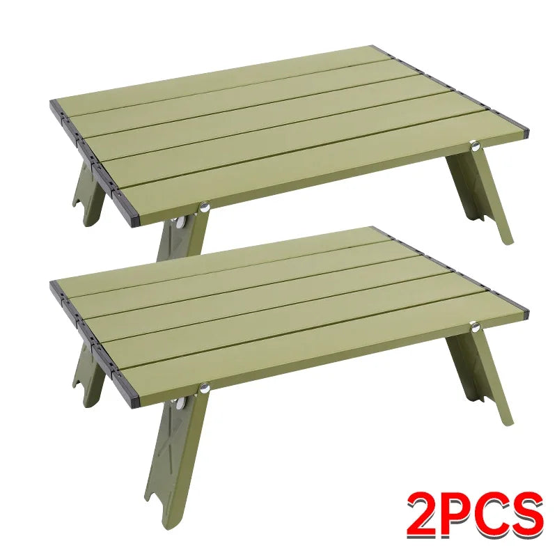 Seasonal Clearance Ultralight Foldable Camping Table, Portable Mini Aluminum Table for Beach, Garden Party, Hiking &Outdoor Trip