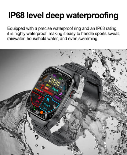 2026 New Professional-Grade Smart Watch Men ECG+PPG Uric Acid Body Fat Health Analysis IP68 Waterproof AMOLED Smartwatch Women