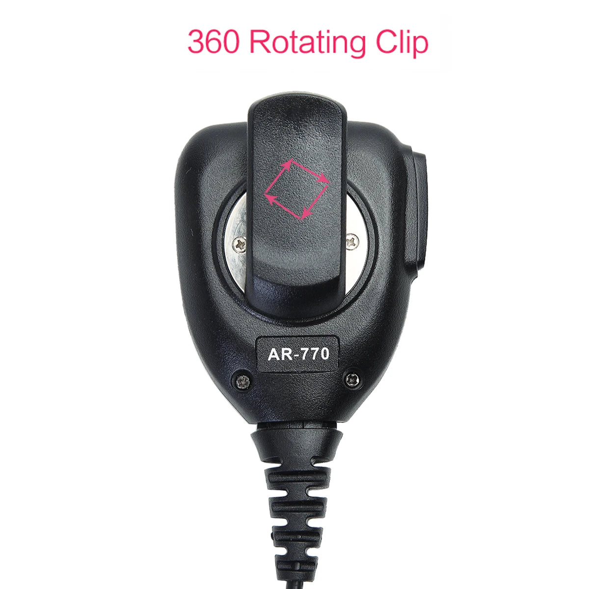 ABBREE AR-770 Walkie Talkie Speaker Microphone K Plug Handheld Mic For Baofeng UV-32 UV-5R Mini QuanSheng UV-K5/K6 Two Way Radio