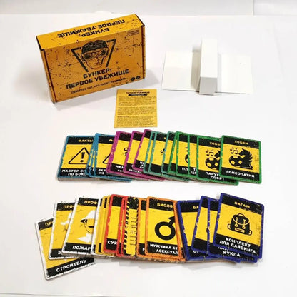 Bunker First Shelter Board Game Russian Version Social Deduction Survival Card Game for Party