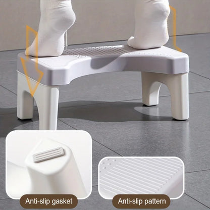 Bathroom Toilet Stool Thickened Squatting Potty Stool Footrest for Adults Kids Pregnant Women Home Toilet Aid Foot Step Stool