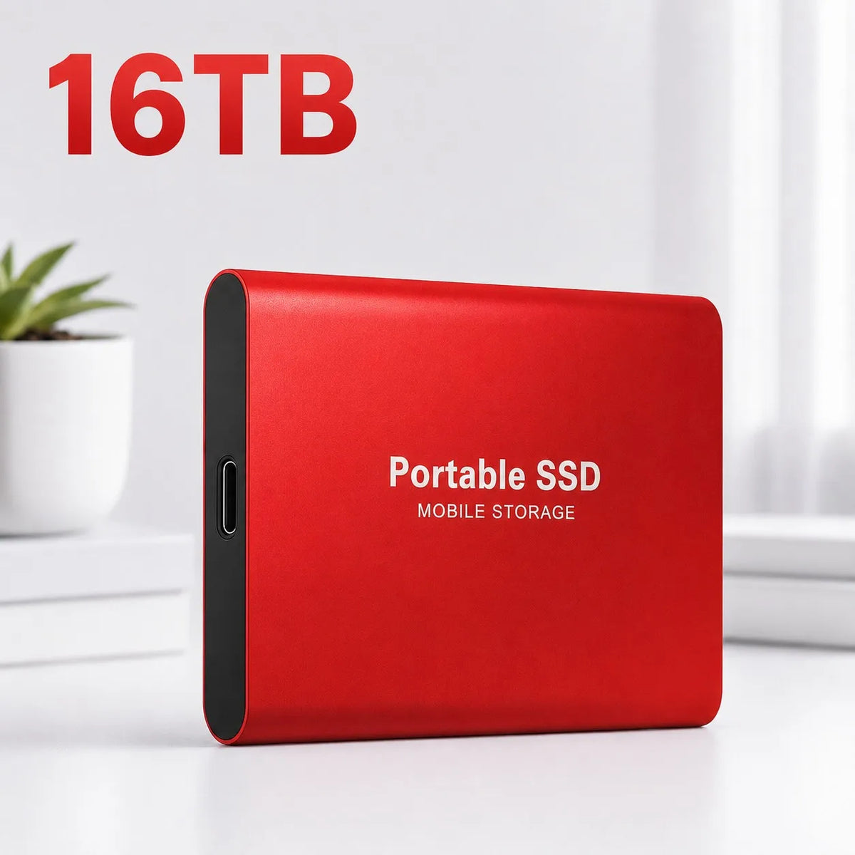 Thin Body Design External Hard Drtive High Speed Portable 1TB Solid State Drive For Data Storage Use/PC/Phones