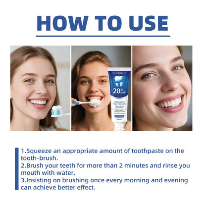 20% Hydroxyapatite Protects Gum Health, Removes Dental Plaque and Stains, Freshens Breath, Deeply Cleans, and Brightens Teeth