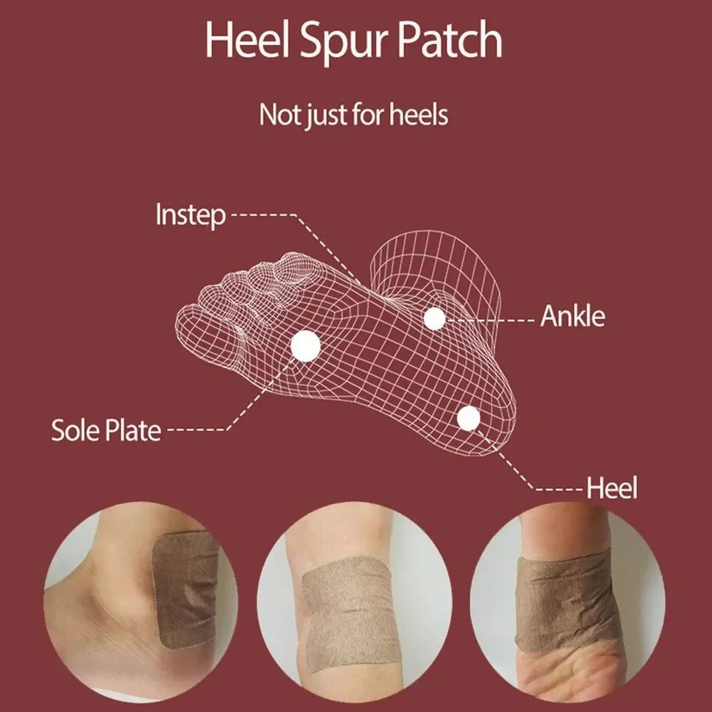 10/20/40PCS Heel Bone Spur Patch Plantar Fascia Achilles Tendon Anti-cracking Breathable Care Patch Relaxation Feet Help Sleep