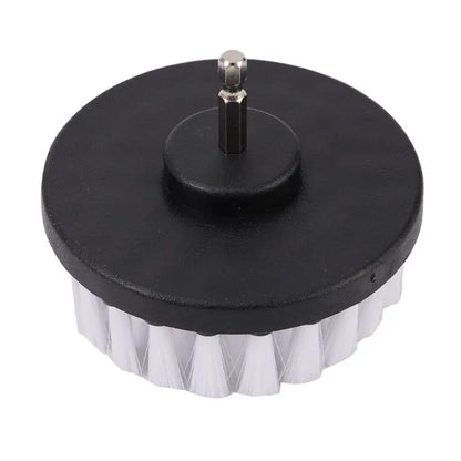 4-Inch Soft Drill Brush Attachment for Carpet, Leather, Upholstery, Glass & Tire Cleaning, Electric Scrubber Tool