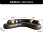 Italian Minimalist Office Sofa Modern High-end Living Room Corner L-shaped Reception Sofa Guest Area Office Furniture FYOS
