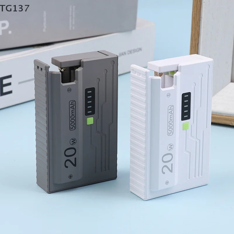 20W DIY Power Bank Box 21700 Universal Battery Charger Case Type-C Fast Charging For Mobile Phone Not Including Batteries