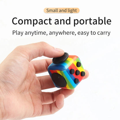 Creative Solid Color Fidget Dice handheld cube Release Stress Autism Anxiety Adult Kids Relief Anti-Stress finger children toys