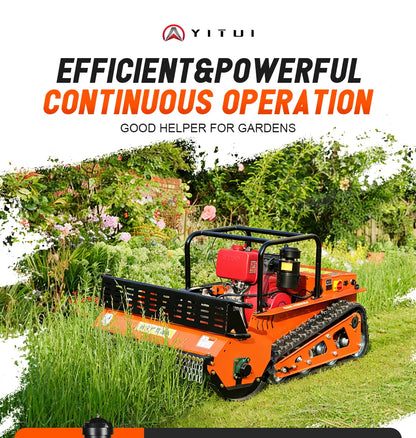 Customized diesel lawn mower that can climb slopes GPS all terrain tracked lawn mowing robot