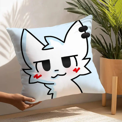 B-Boykisser Silly Cat Cute Pillow Case Plush Fabric Soft  Pillowcase Double Sided Print Cushion Cover Household Gifts