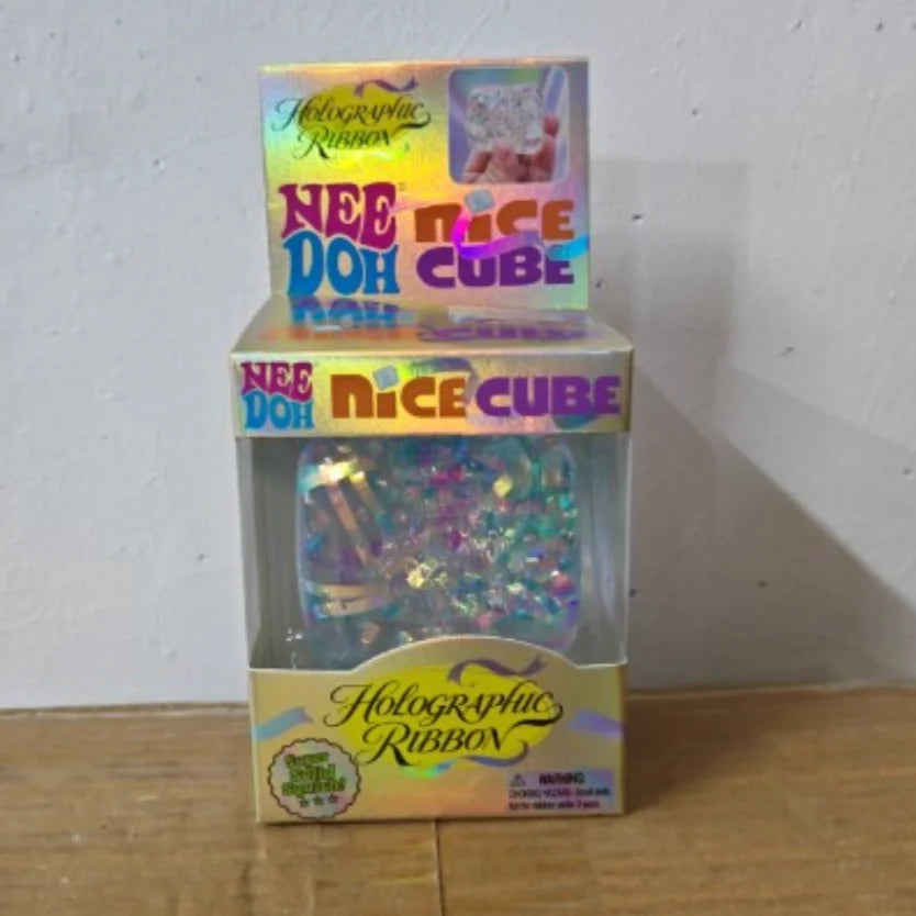 @Needoh Holographic Ribbon Squeeze Sensory Colorful Knead Stretch Anxiety Relief ADHD Fidget Leisure Adult Gift