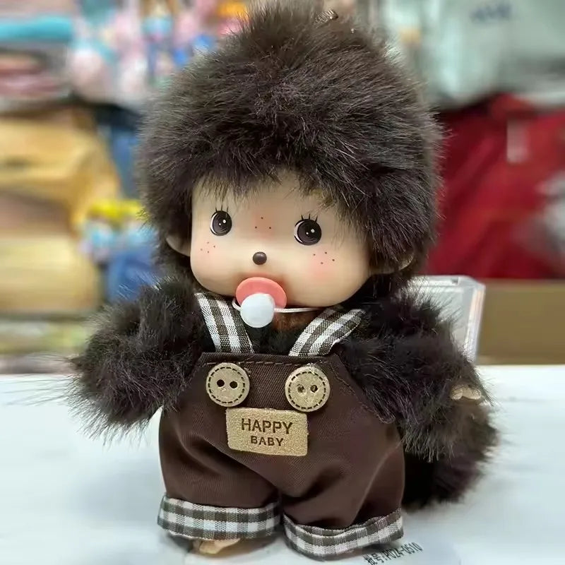 15cm Kid's DIY Monkey Cute Kawaii Plush Doll Soft Super School Bag Pendant Keychain Stuffed Animal Movie Doll Birthday Gift