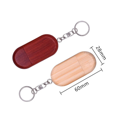Creative Bamboo and Maple Wood Customize Logo Walnut Pendrive with Key Chain Usb Flash Drive 4GB 8GB 16G 32GB Usb Stick 2.0 Gift