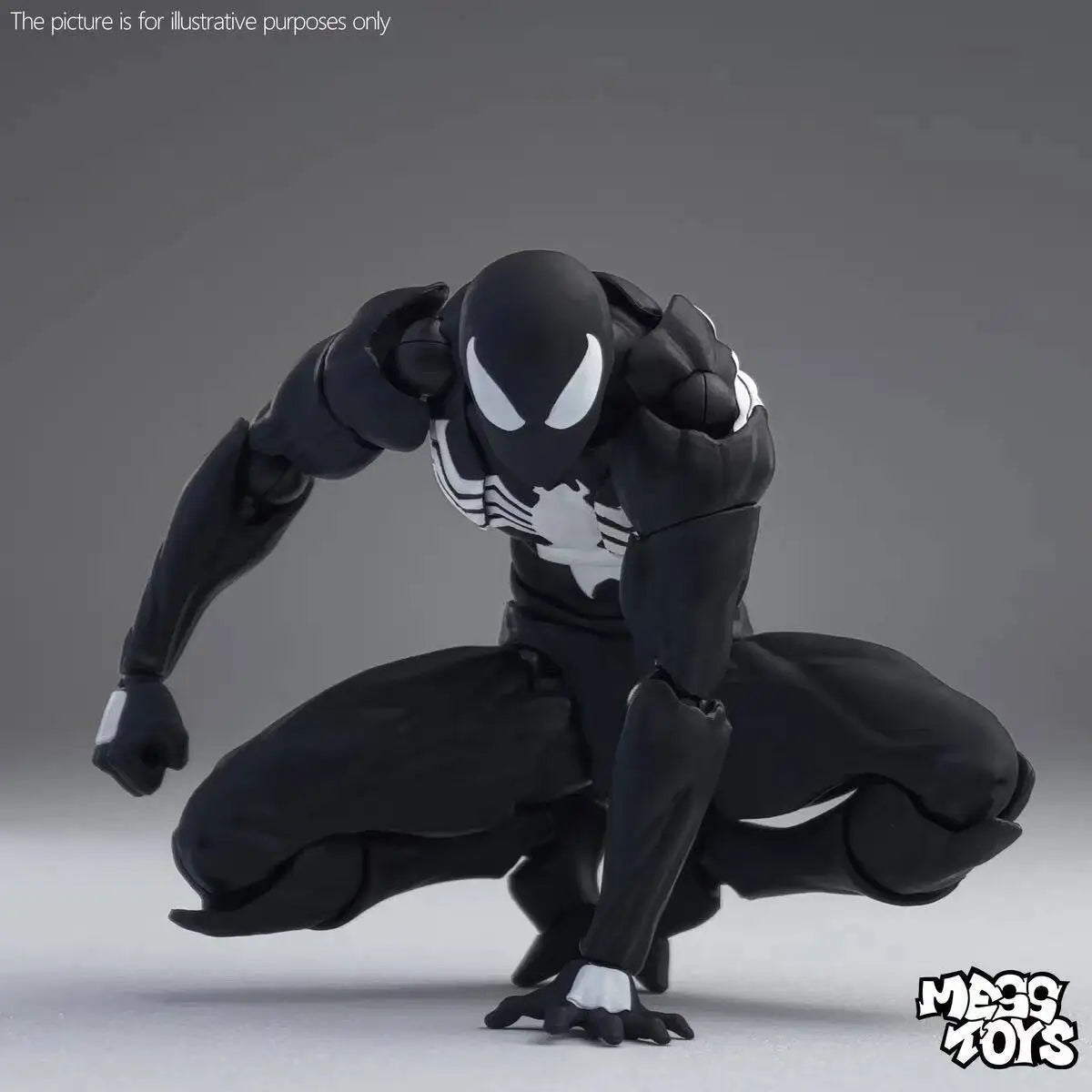 16cm MESS TOYS 1/12 Spider-Man Venom Symbiote Kaine Parker Scarlet Spider Black & Red Suit Action Figure Anime Model Toy Gifts