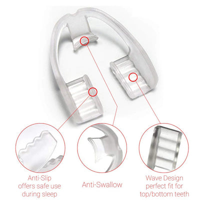 1Pc Silicone Dental Mouth Guard Stop Teeth Grinding Bruxism Eliminate Clenching Sleep Aid For For Sleep Snoring Health Care