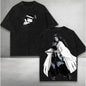 BLEACH Shihouin Yoruichi Printed Tee Men Women Washed Cotton T-shirts Manga Vintage T Shirt Harajuku Male Short Sleeve Tshirt