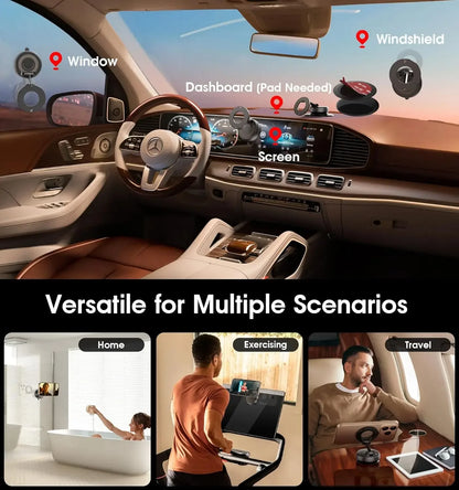 Car Mount Electric Vacuum Magnetic Holder 360° Adjustable Foldable Strong Suction Stand For GPS in Car For All Smartphones