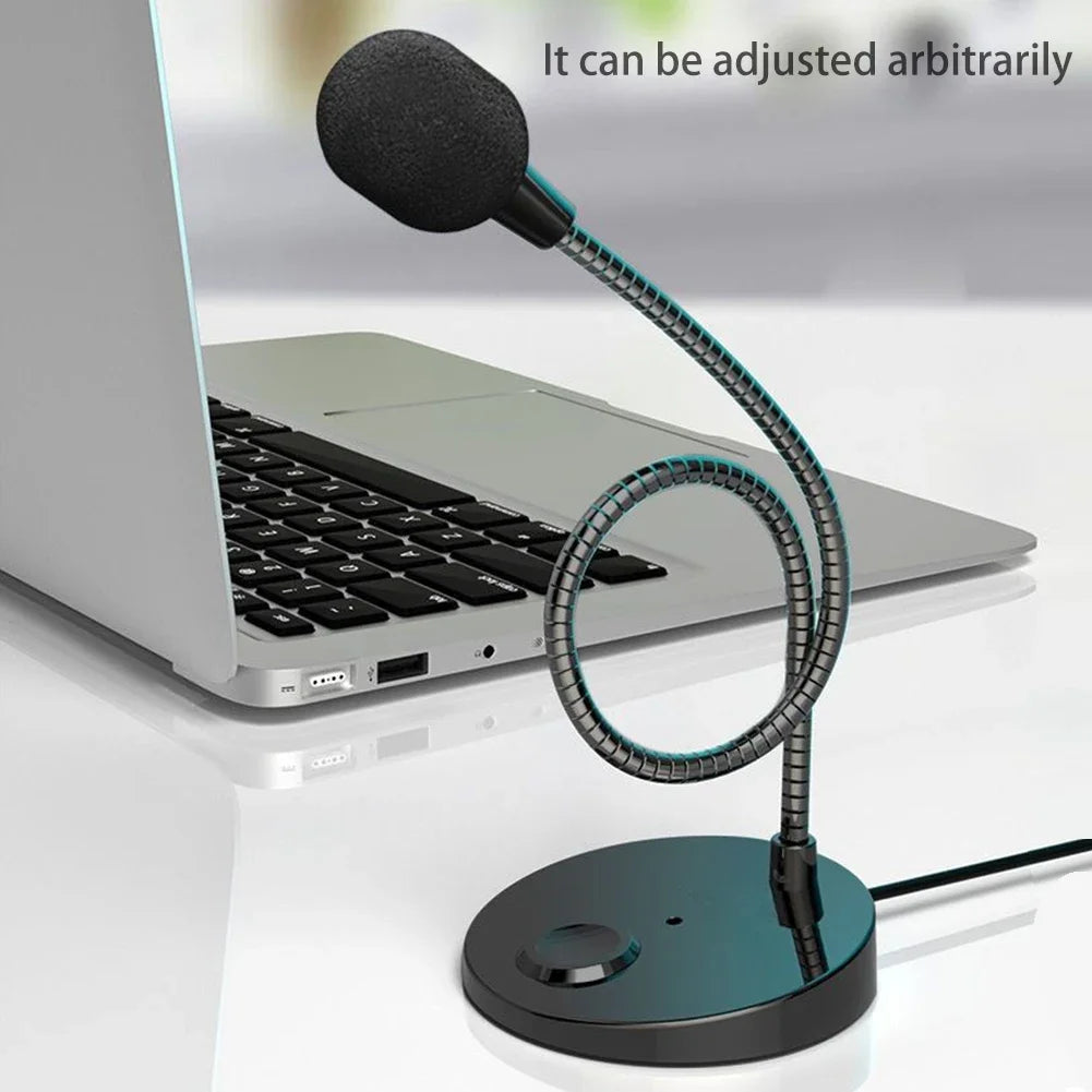 USB/3.5mm Jack Microphone Speech Speakers 3.5mm Plug Wired Desktop Microphones For PC Computer Laptop Notebook Loud Speaker