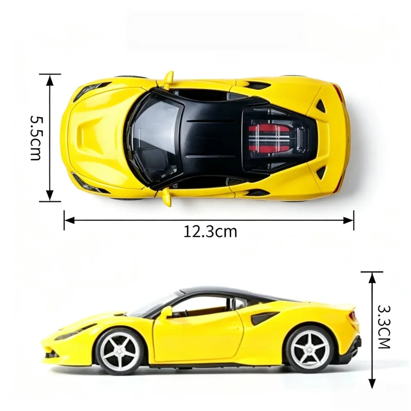 1:36 Simulated Alloy Sports Car Model, Reversible Openable Sports Car Decoration, Boy's Toy Car, Collectible Car Model, Bagged