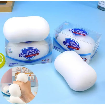 **ASMR Crunchy Soap Ball Squishy Stress Ball Filled Soft Squeeze Fidget Toy Anti-Stress Anxiety Relief Hand Decompression Toy