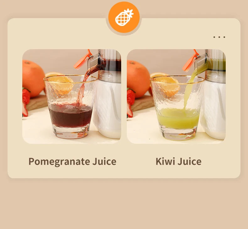 USB Charging Portable Electric Juicer 7.4V Orange Lemon Fruit Blender Household Juice Squeezer Mixer Citrus Juicer for Travel