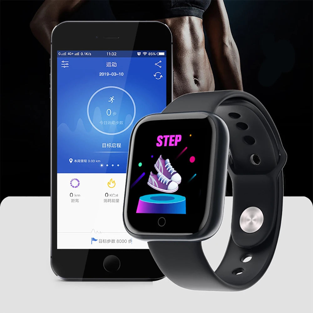 Multifunctional Smart Watch Men Women Bluetooth Connected Phone Music Fitness Sports Bracelet Sleep Monitor Y68 Smartwatch