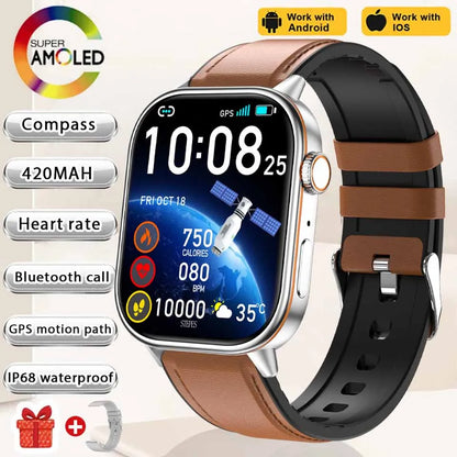 Newly Built-in GPS Sports Fitness Pilates Smart watch Women Fashion Precise Positioning 5ATM Waterproof Bluetooth Call Bracelets