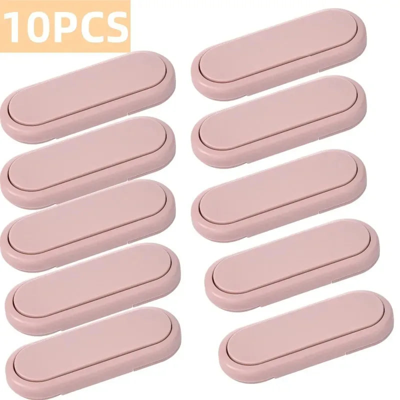 1/3/5/10Pcs Children's Drawer Safety Latch Cabinet Door Protection Baby Anti Pinch Hand Invisible Lock Opposite Wardrobe Lock