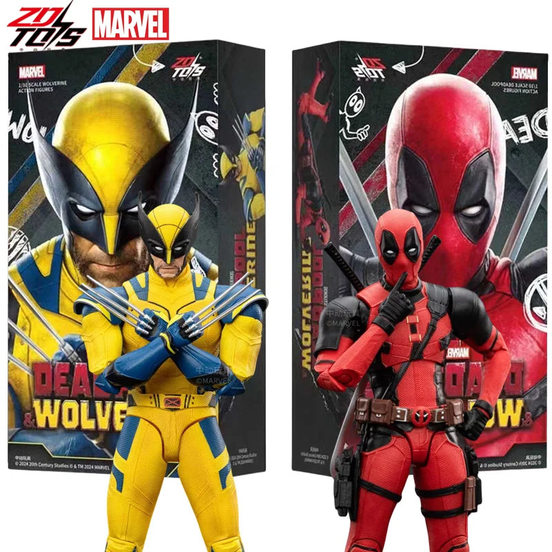 ZDTDS Deadpool & Wolverine X-Men Logan Winston Wilson Assembly Action Figures Collection Movie Doll Joint Mobility Toy Gifts