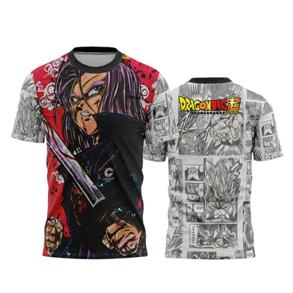 Summer 2026 Dragon Ball Vegeta "Super Saiya God" Comic Themed 3D Print Breathable Quick Drying T-shirt Adult Parent Top