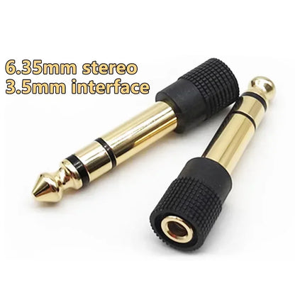 2/4/8Pcs Gold Plated 6.35mm Male Plug to 3.5mm Female Connector Stereo Plug for Microphone Headphone Audio Speaker Adapter