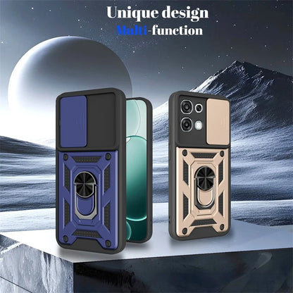 Armor Funda For OPPO A6 Pro 5G Case Slide Lens Protect Car Magnetic Holder Ring Phone Case For Oppo A 6 Pro A6Pro 4G Back Cover