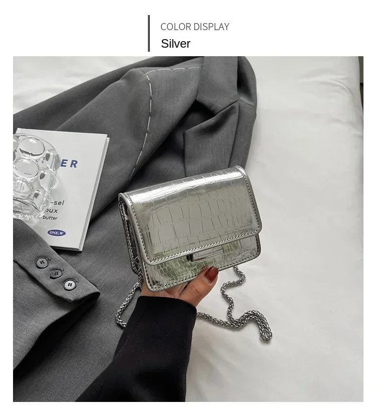 This Year's Popular Super Popular Small Bag 2024 Summer Popular Versatile Chain Messenger Bag Fashion Mini Square Sling Bag