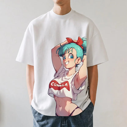 Dragon Ball Bulma Japanese Style Classic Tee High-quality Streetwear Men's Clothing Women Clothing 2026 Summer New T Shirt