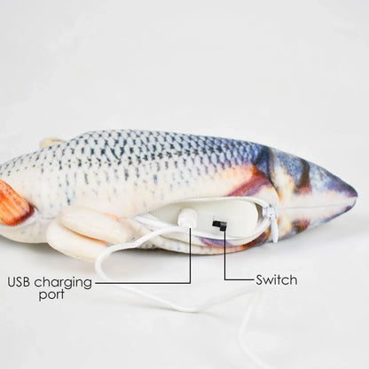 Fashion USB Charger Fish Interactive Electric Floppy Fish Cat Toy  Pet Cats Chew Bite Toys Pet Supplies Cats Dog Cat Toys Fish