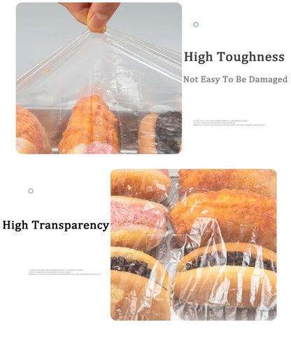 120/70/52CM Disposable Kitchen Accessory Food Cover Storage Bag Saver Dust Food Grade Fresh Lids Elastic Shower Headgear Cover