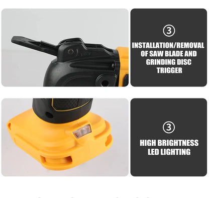 DEWALT 21V Brushless Cordless Oscillating Multi-Tool with 5 Accessories Tool-Free Quick Change for Cutting Sanding Grout Removal