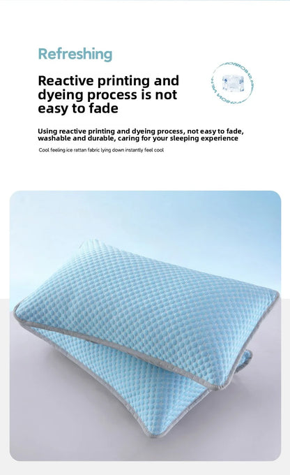 1pc-Summer Cool Bean Pillowcase - Breathable Air Conditioning Pillow Cover for Hot Sleepers No Insert Included 48 x 74cm
